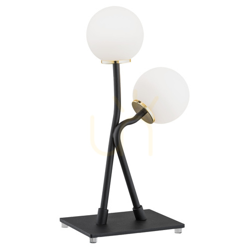 Verifica Lampa de masă ARGON Faron 892 albă, sticlă și alamă, G9, 400 mm