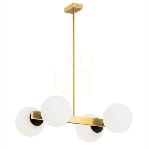 Verifica Candelabru ARGON Freemont alb opal mat alamă periat 1767