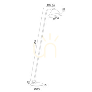 Lampă de podea ARGON GABIAN neagră E27 168 cm 4999 small 4