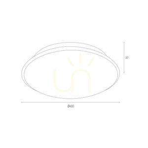 Plafonieră Argon GIN 3224 alb sticlă opal mat 3xE27 400 mm small 7