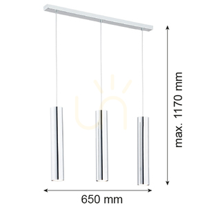 Lampă suspendată ARGON Gomera crom 3xGU10 1316 small 3