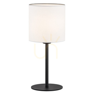 Lampă de masă Argon HILARY 4081, E27 max. 15 W, abajur alb pe structură neagră, întrerupător pe cablu, înălțime 48 cm small 0