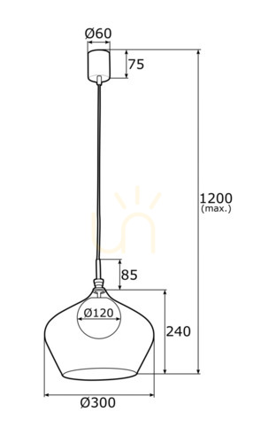 Verifica Lampă suspendată ARGON IRUN albă, sticlă și alamă, E14, SKU 4268