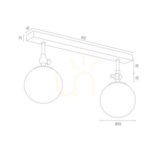 Lampă de perete Argon Latina neagră IP44 2xE14 846 small 2