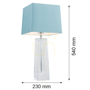Lampă de masă ARGON Lille transparentă crom 1xE27 IP20 3839 small 1