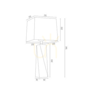 Lampă de masă ARGON Lille transparentă crom 1xE27 IP20 3839 small 2