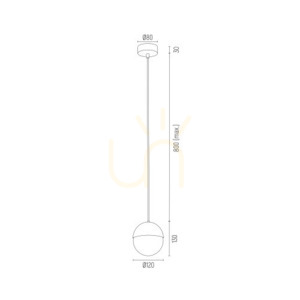 Lampă suspendată ARGON LIVIA crom IP44 1xE14 4032 small 2