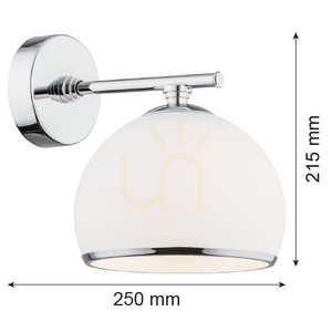 Aplică Argon Marbella albă opal crom E27 4254 small 2