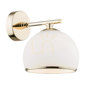 Aplica Argon MARBELLA 4255, opal mat/alamă, E27 15 W small 0