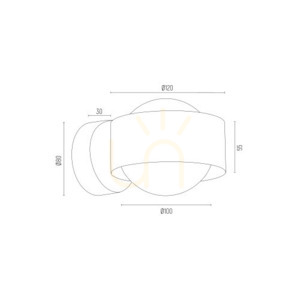 Lampă de perete ARGON MASSIMO PLUS alb IP44 G9 8057 small 2