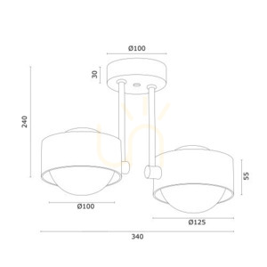 Pendul ARGON MASSIMO PLUS alb opal mat G9 IP44 7090 small 2