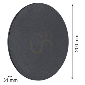 Aplica LED neagră ARGON OREGON 3861 IP20 small 2