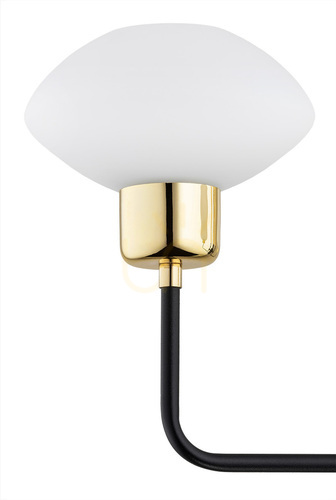 Verifica Candelabru Argon Ravello 6166 negru cu alamă, sticlă opal, 3x E14