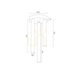 Plafonieră ARGON Sandrino Plus crom 3xG9 6198 small 1