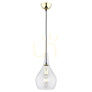 Lampă suspendată ARGON Santana alamă transparentă E27 4045 small 0