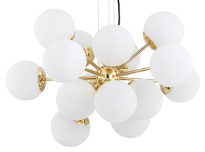 Candelabru Argon Satelite Plus alb alamă sticlă E27 5048 small 3