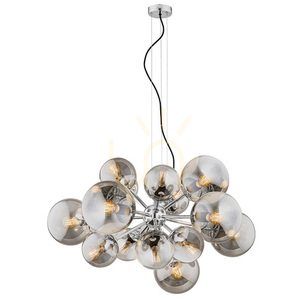 Candelabru ARGON SATELITE 5022 crom și grafit, 15 × E27 small 0