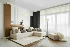 Lampă de podea ARGON TROY 4283 abajur bej, neagră 154 cm E27 small 1