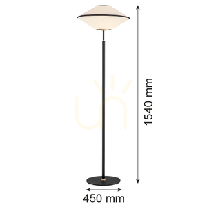 Lampă de podea ARGON TROY 4283 abajur bej, neagră 154 cm E27 small 2