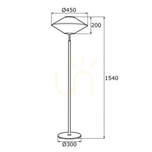 Lampă de podea ARGON TROY 4283 abajur bej, neagră 154 cm E27 small 3