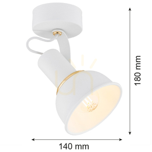 Lampă de perete Argon TWIST albă E14 IP20 4899 small 2