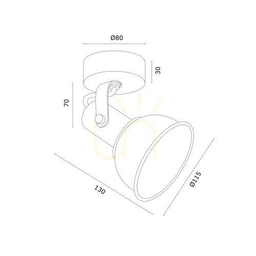 Afişa Lampa de perete ARGON Twist negru alamă E14 1x7W 4900 Lampa de perete ARGON Twist negru alamă E14 1x7W 4900