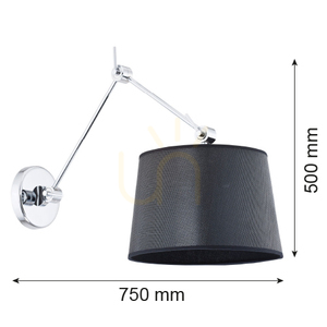 Lampa de perete Argon Zakyntos negru E27 IP20 3547 small 1