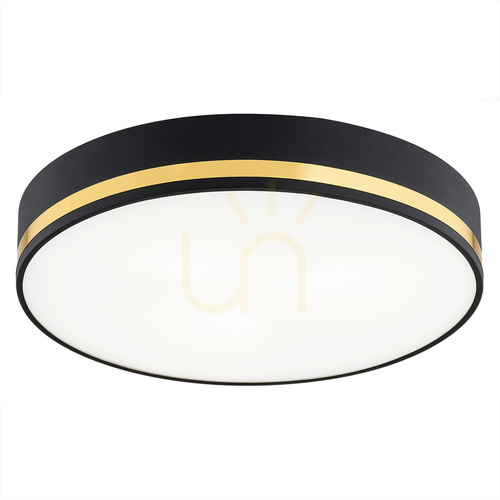 Verifica Plafonieră Argon AMORE 6141 neagră și aurie, 3x E27, 45 cm