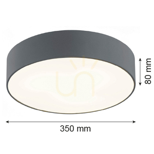 Plafonieră ARGON DARLING gri 350 mm E27 IP20 SKU 659 small 6