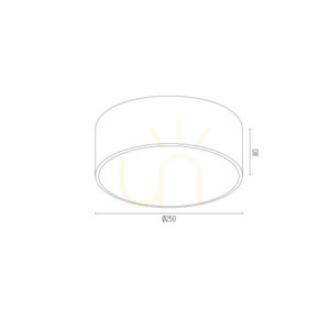 Plafond ARGON Darling 3081 negru 2xE27 IP20 small 8