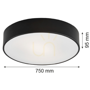 Plafonieră ARGON Darling neagră E27 6x15W IP20 2536 small 3