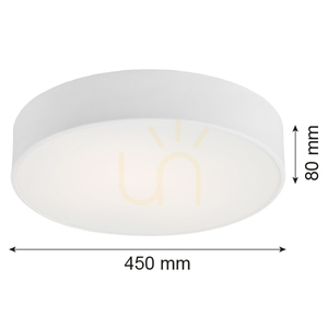 Plafonieră ARGON DARLING 1188 albă 3 × E27 45 cm small 6