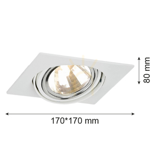 Lumină încastrată ARGON OLIMP alb G9 6W 170x170 mm 3654 small 1