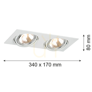 Lumină încastrată ARGON OLIMP alb 2xG9 IP20 785 small 2
