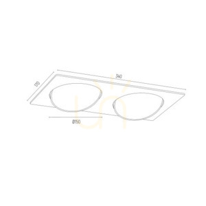 Lumină încastrată ARGON OLIMP alb 2xG9 IP20 785 small 3