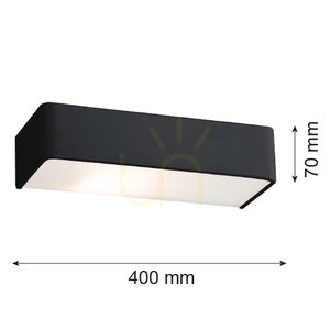 Aplica de perete ARGON RODAN neagra 2xE27 400 mm SKU 657 small 2