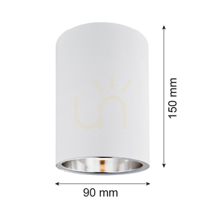 Plafonieră ARGON TYBER alb aluminiu E27 15W IP20 475 small 1
