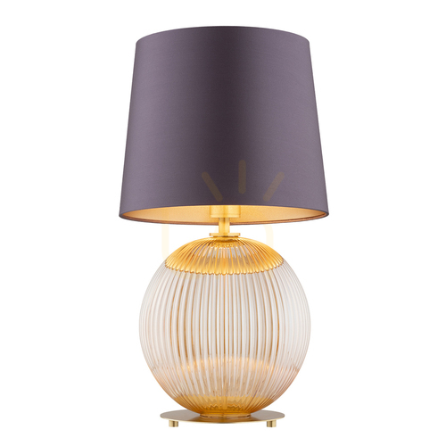 Verifica Lampă de masă ARGON HAMILTON violet sticlă alamă 8537