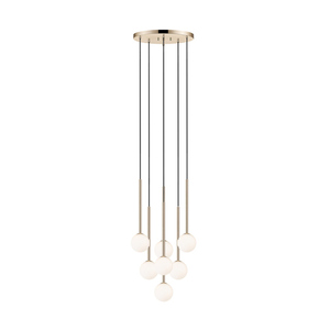 Lampă suspendată Zuma Line ARCTURUS P0574-07F-F7AA, auriu francez, 7×G9, 46 cm small 0