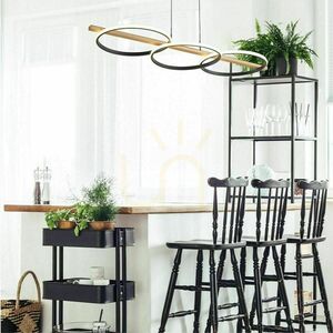 Lampă suspendată Zuma Line ALMERIA MD3913-3-3BWLT negru LED small 2