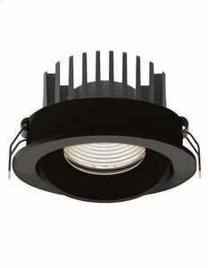 Ochelar de tavan incastrat Max Light CykloP H0095 4000K negru LED 12W IP65 Ø6 cm small 0