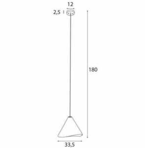 Lampa suspendată Max Light Sakura P0548 lemn nuc închis metal 1x60W 33,5 cm small 2