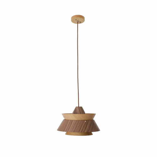 Verifica Lampă suspendată Max Light Kioto P0549 lemn și metal 34 cm