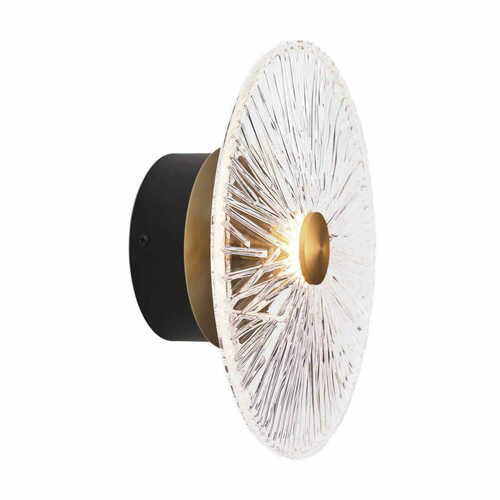 Verifica Aplică de perete Max Light Allure W0356 aur mat 28 cm metal sticlă LED 5W