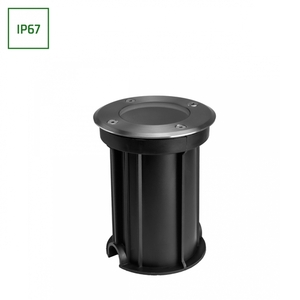 Lucca Connect Gu10 250 V Ip67 Ip67 Fi110x140 gri, rotund, la sol, deasupra capului, în planșeu