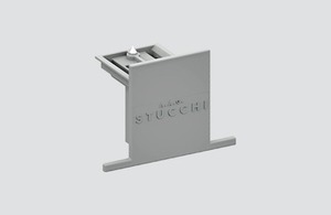 STUCCHI 9004-R/G capac de închidere pentru șină încastrată gri small 0