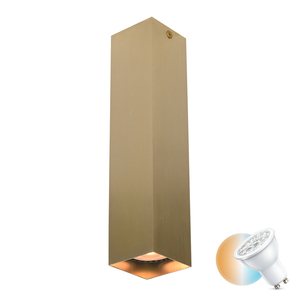 Lampă de suprafață Italux Ander GU10 neagră aluminiu 24 cm CLN-28394-L-GD small 0
