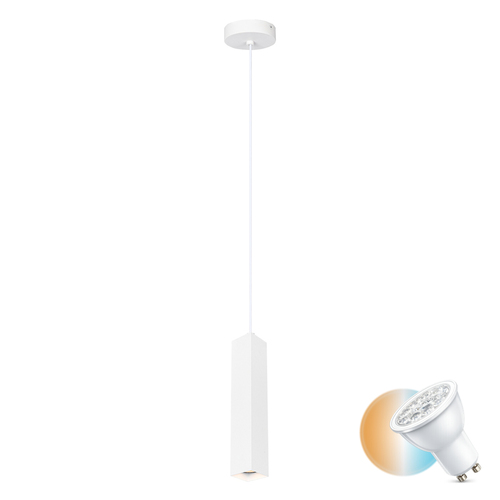 Verifica Lampă suspendată Italux Ander GU10 alb IP20 PND-28394-1-WH