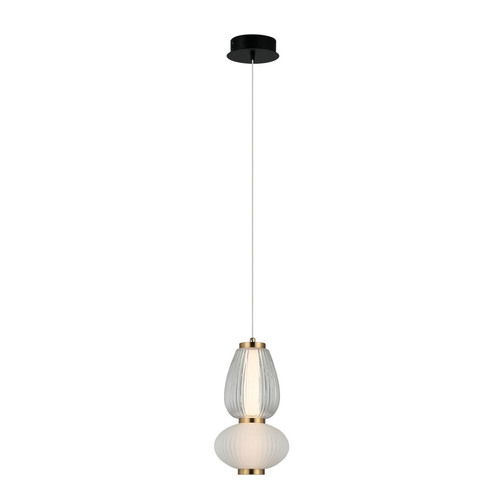 Verifica Pendant LED Italux Gastel negru sticlă 16 cm PND-74937-2-BK