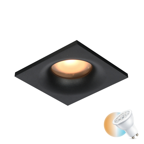 Verifica Spot încastrat Italux Naru GU10 negru IP44 DL-61903-IP44-BK